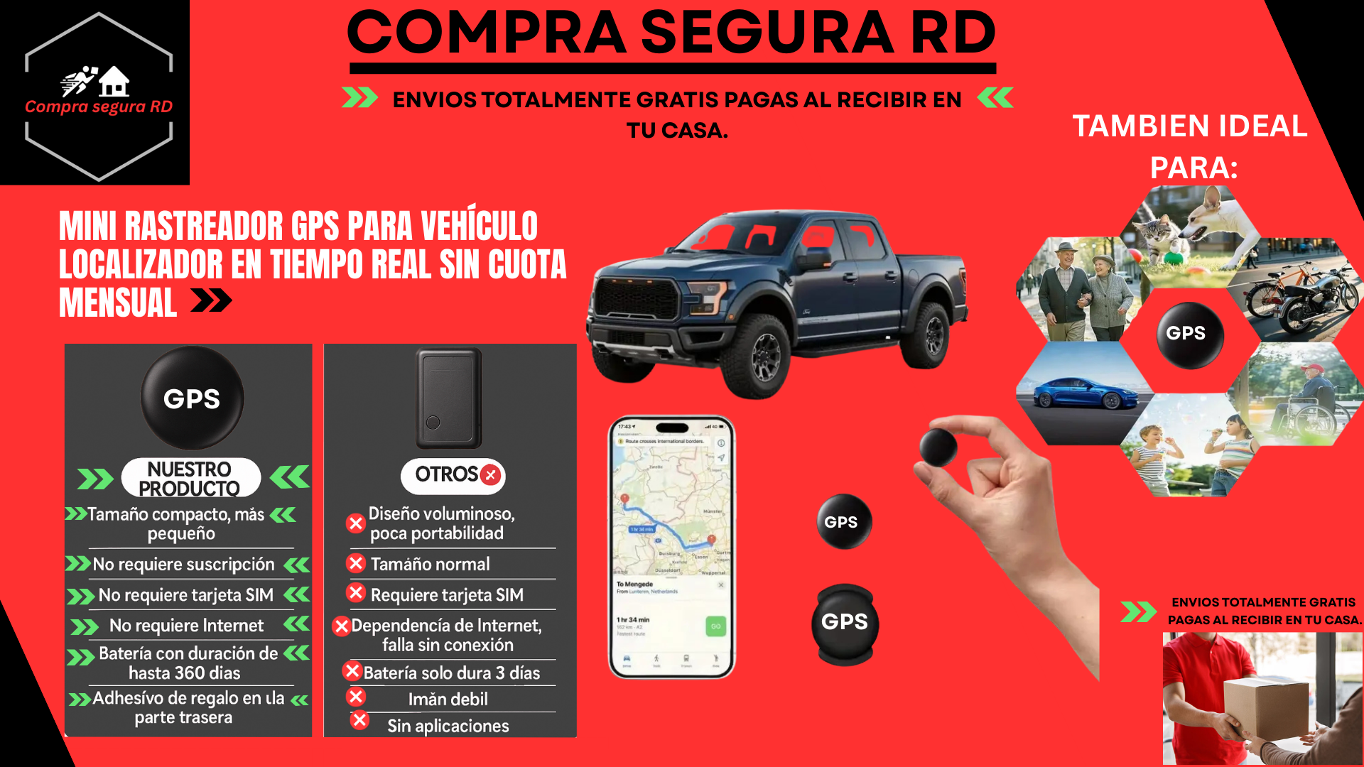 🎯Mini Rastreador GPS Portátil🎯